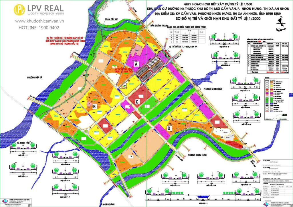bản vẽ quy hoạch khu đô thị cẩm văn